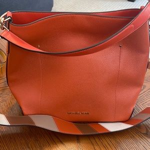 Michael Kors orange shoulder bag